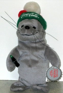 coca cola seal beanie baby