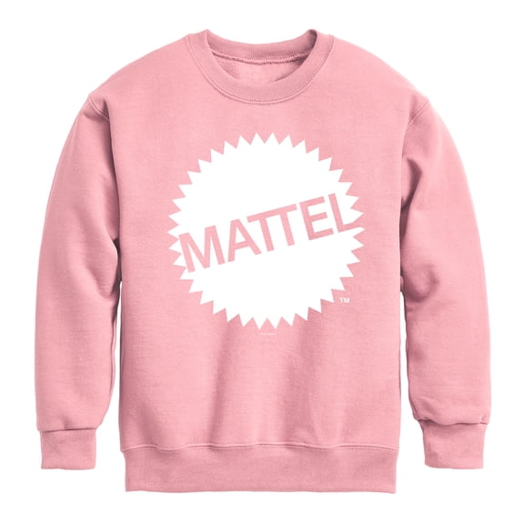 Mattel - Mattel Original Logo Graphic Long Sleeve Fleece Sweatshirt