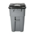 thumbnail image 2 of Rubbermaid Commercial Brute Rollout Container Square Plastic 50gal Gray 9W27GY, 2 of 8