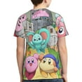thumbnail image 2 of Kirby And The Forgotten Land Game Teen T-Shirt Crewneck Short Sleeve Double-Sided Print Summer Tee Shirts Top For Youth Boys Girls Children Small, 2 of 7