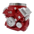 thumbnail image 4 of Tazas de café con motor V8, taza portátil para bebidas de agua, regalo de cumpleaños, taza de café roja de 250 ml para el hogar, vacaciones, cocina, b, 4 of 9
