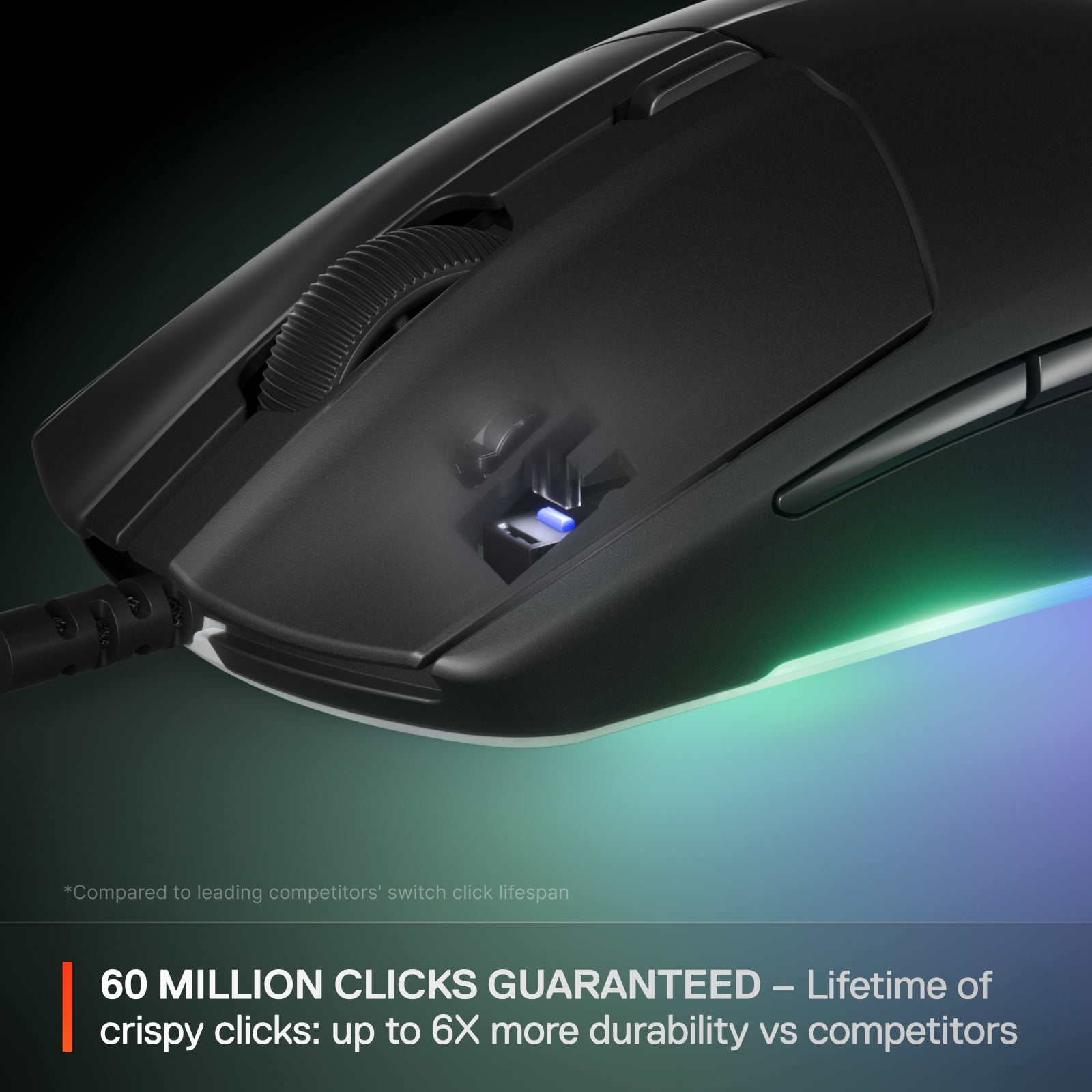 RIVAL 3 GEN2 WIRED MOUSE BLACK - PC