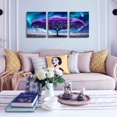 thumbnail image 3 of Hieng Wall Decorations For Living Room Canvas Wall Art For Bedroom Office Wall Decor Misty Forests Trees Wall Paintings Landscape Pictures Artwork Modern Posters Room Home Decor(only canvas), 3 of 6