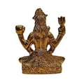 thumbnail image 3 of athizay Lord Shiva Brass Statue Meditation Posture Shiva Idol for Home Temple 7 cm Tall, 3 of 5