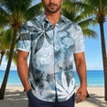 thumbnail image 2 of DIOAZUD Hawaiian Shirts for Men Short Sleeve Collared Button Down Shirt Summer Casual T-Shirts for Beach Vacation, 2 of 7