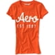 thumbnail image 1 of Camiseta Gráfica Aeropostale 87 Shadow para Mujer Naranja Grande, 1 of 1