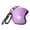 Purple, variant on SPRING PARK Cute Keyring Motorcycle Helmet Key Holder Ring Keychain Bike Auto Pendant