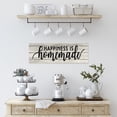 thumbnail image 6 of Happiness is Homemade Farmhouse Chic White Farmhouse Wood Sign Wall Décor Gift 8x24 Wood Sign B3-08240028177, 6 of 8