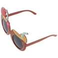 thumbnail image 2 of WEUVEB Brown Hawaiian Sunglasses for Adults with Tropical Party Prop and Decoration, 2 of 9