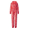 thumbnail image 4 of Michellecmm  Women Men Couples Pajamas Bear/Heart/Penguin/Crutch Print Sleepwear, 4 of 9