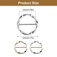 thumbnail image 3 of IUAMXWU 4Pcs Scarf Ring T Shirt Clip, Women's Fashion Metal Ring Shirt Clip Buckle, Japanese Style Buttonless T Shirt Fixing Clip, Gold/Silver, 3 of 5