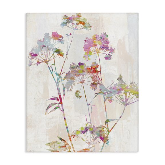 Kaleidoscopic Delicate Herbs Canvas Wall Art, design by Amber Sterling