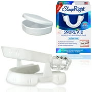 SleepRight Snore Aid – Mouthguard, FDA-Approved for Snoring, Includes Top & Bottom Trays & Case, 1 Count