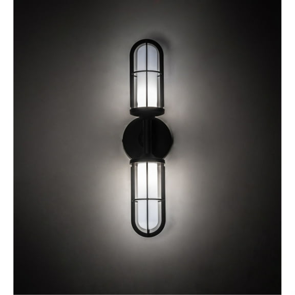 Meyda Tiffany 213449 Jaula 19" Tall Led Wall Sconce - Black