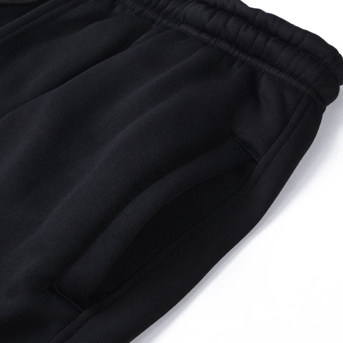 Qiylii Men's Fleece Cargo Sweatpants Relaxed Fit Bungee Cord Open 