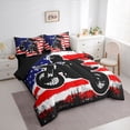thumbnail image 3 of Castle Fairy Sport Motorcycle Twin Bedding Sets,American Flag Bedding Comforter Set, 3 of 8