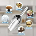 thumbnail image 4 of Stainless Steel Ice Scoop Set of 3, Walchoice 6 oz Metal Food Scoop Utility Scooper for Bar, Kitchen, Banquet, Garden Tool, Beach Shovel, Mirror Finish & Dishwasher Safe, 4 of 7