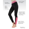 thumbnail image 3 of MeMoi Women's Highlighter Athletic Nylon Leggings - Womens - Female (Medium/Large, Neon Pink), 3 of 7