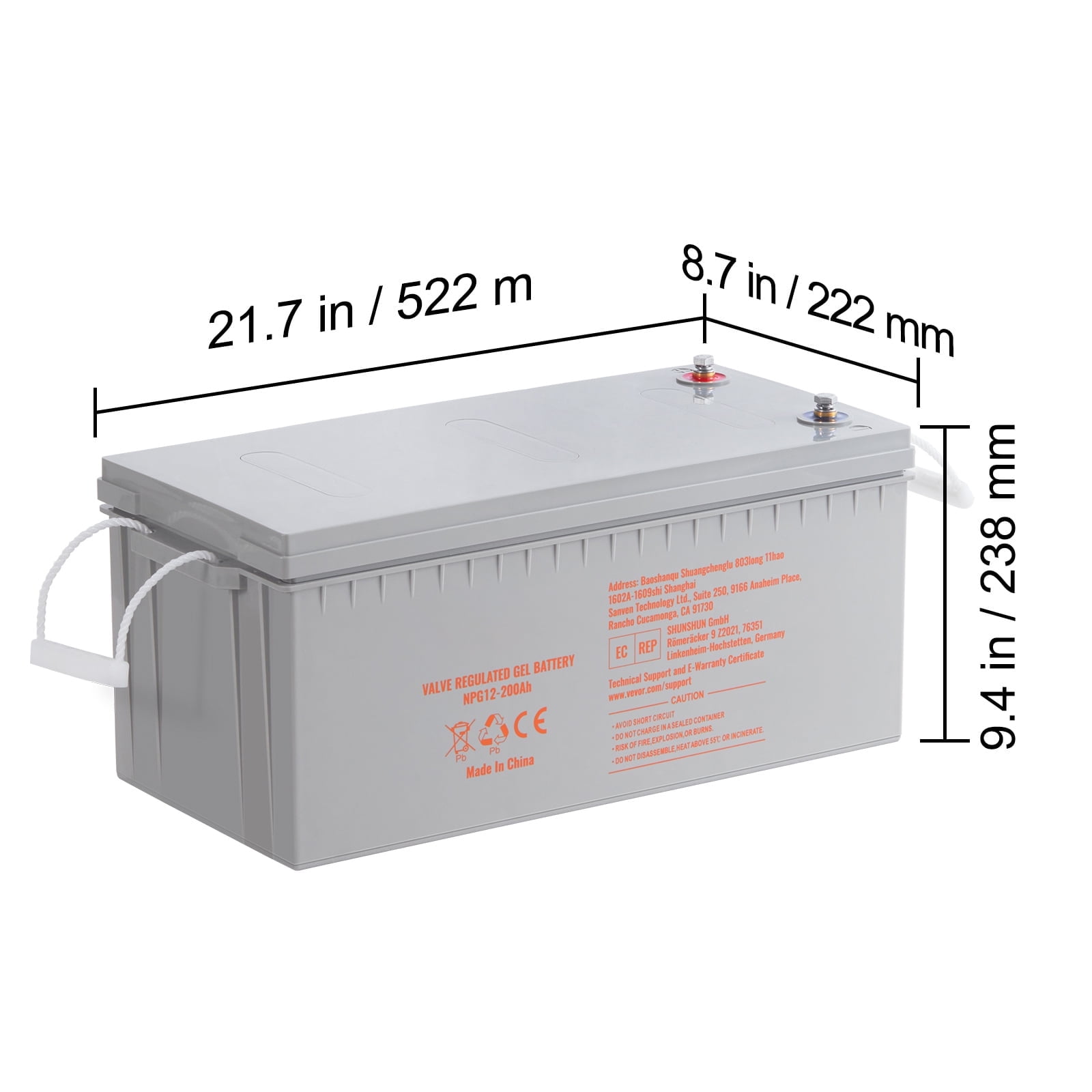 KFFKFF Deep Cycle AGM Battery 12V 200 AH 1400A Max Discharge Current, Safe Charge Most Home Appliances for RV, Solar and off-grid Applications, Marine Rechargeable Battery UL Certified