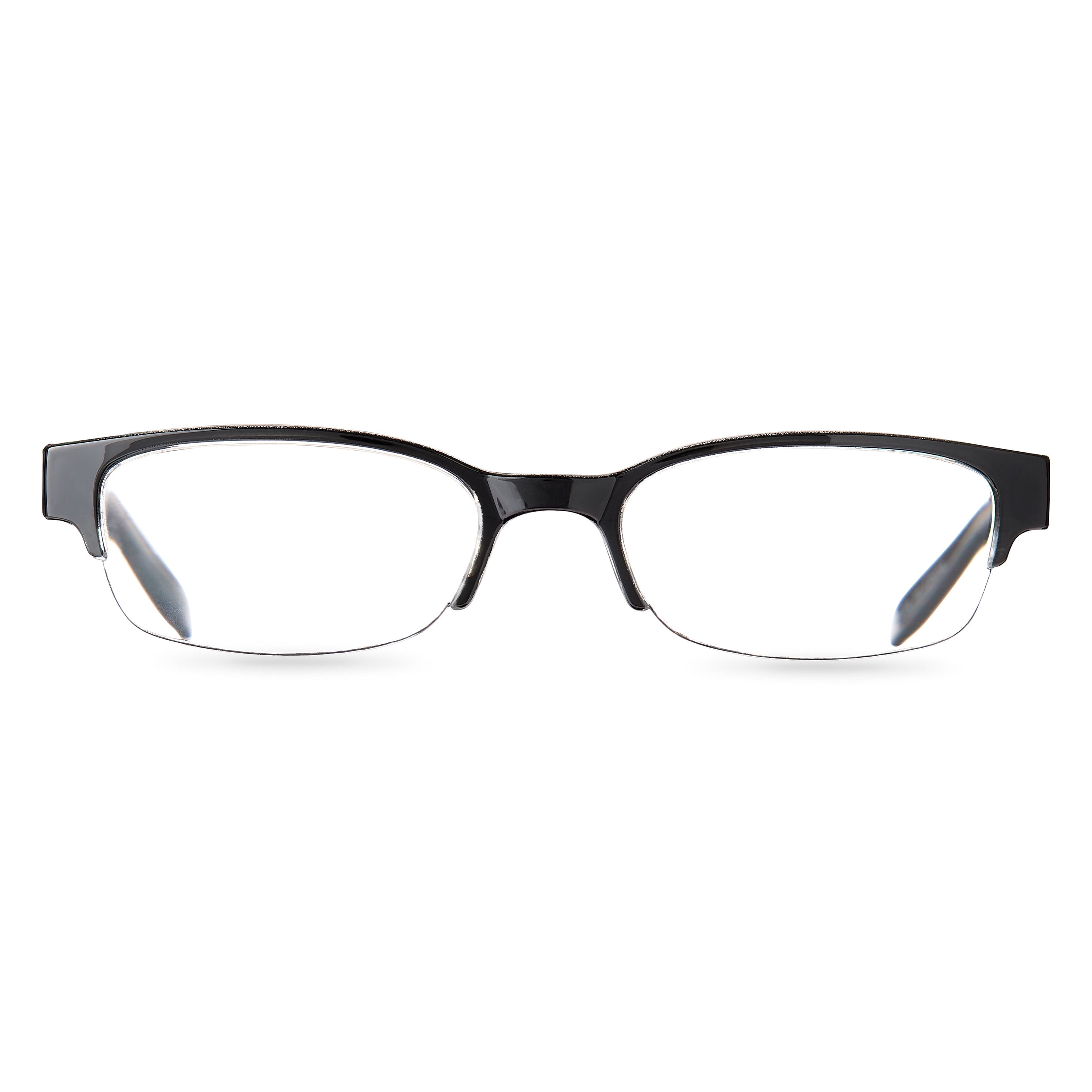 (2 pack) Equate Women's Rose Reading Glasses with Case, Black, +1.50