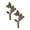 Black, Bird with Leaves, variant on DII Decorative Cast Iron Wall Hook Collection, Dragon