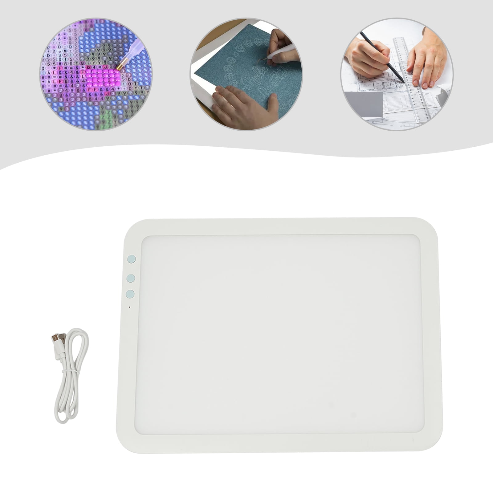 Portable A4 Artcraft LED Bright Light Pad, 3500mah Battery Powered Bright Copy Board Wireless Light Board, Light Pad for Tattoo Drawing, Streaming, Sketching, Animation, Stenciling
