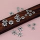 thumbnail image 4 of EeaseMX 200 cuentas espaciadoras de metal de margaritas de plata tibetana antigua de 4 mm para hacer joyas DIY, 4 of 7