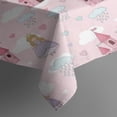 thumbnail image 3 of Princess Castle Cloud Pattern Rectangle Tablecloth 60"x84",Waterproof Polyester Rectangle Table Cloth, Wipeable Spillproof Polyester Tablecloth for Dining, Camping, Indoor and Outdoor, 3 of 5