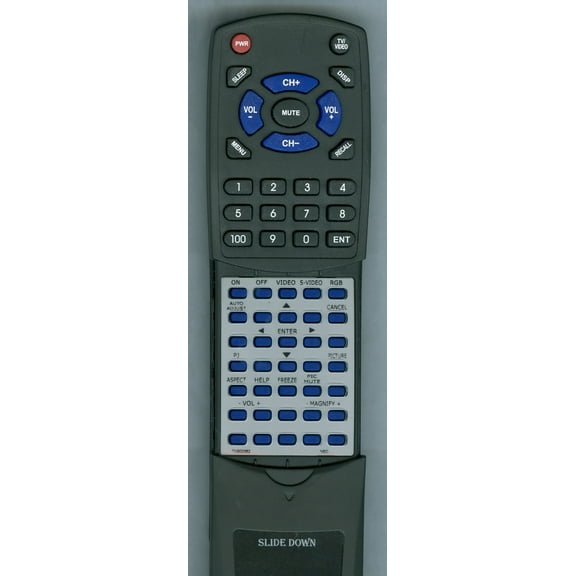 Replacement Remote for NEC 7N900382, RT7N900382, RD394E, VT660, VT465, VT460, VT660K, RMTPJ06, VT560