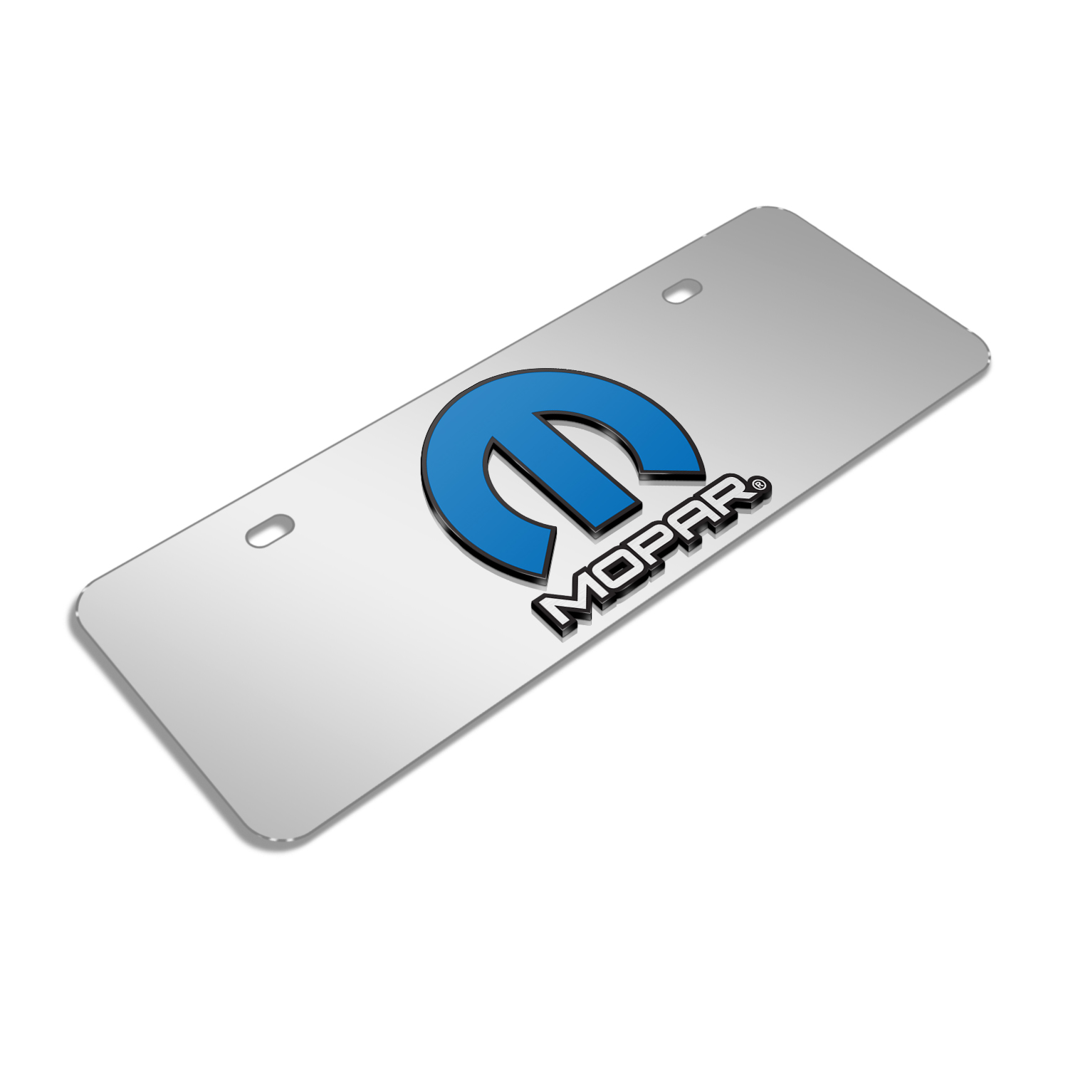 for Nissan Altima 3D European Look Half-Size Black Stainless Steel License Plate