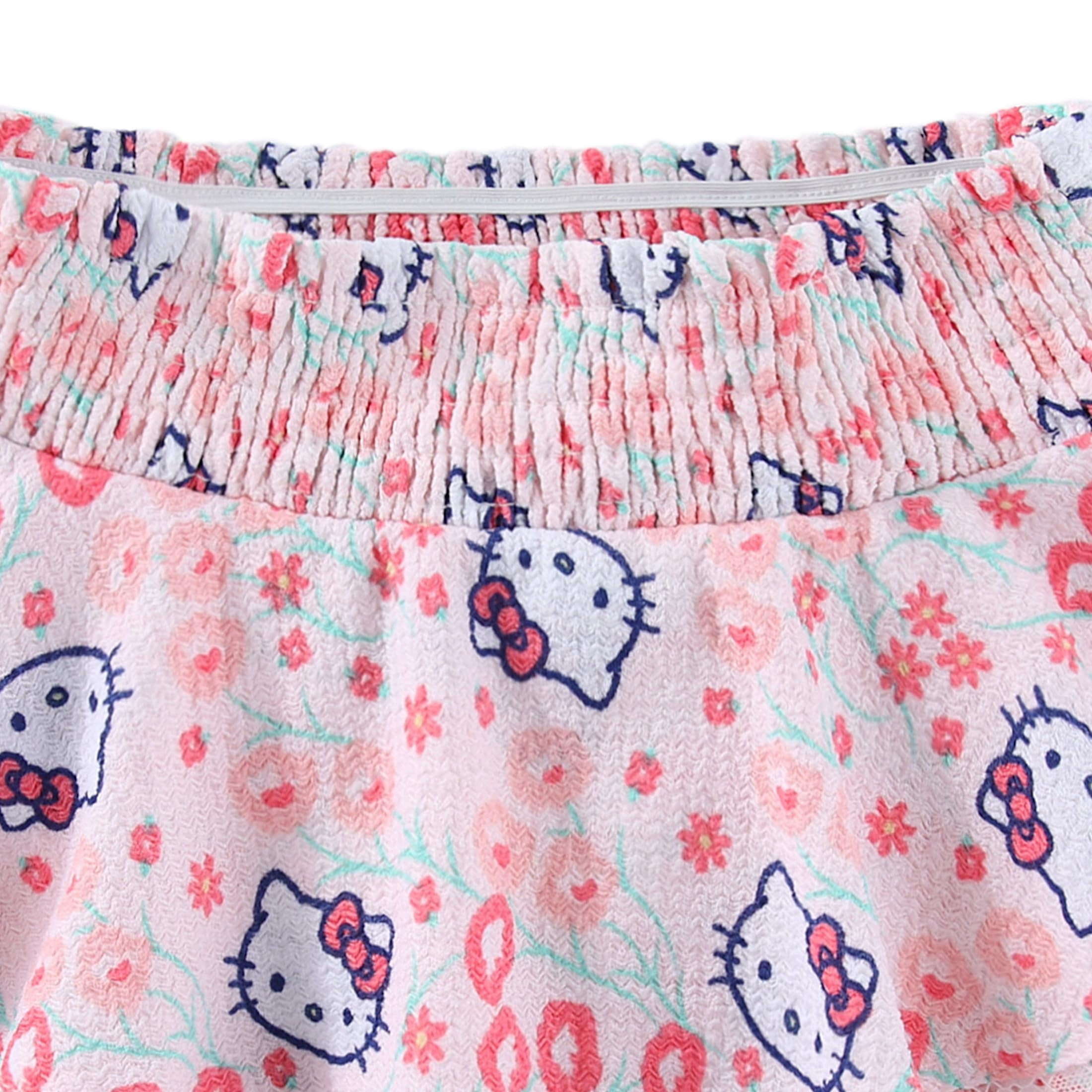 Hello Kitty Sanrio Short Sleeve Shirt and Skort Skirt Set (Girls), 2 Piece Set, Sizes 4-10
