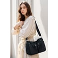 thumbnail image 2 of Bolso CALUOMATT para mujer, bandolera de lona, color negro, 2 of 7