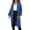 Dark Blue*, variant on Women's Long Knitted Cardigan Long Sleeve Solid Color Fall Winter with Pockets Casual Wear Sweater Coat Holiday Versatile Tops