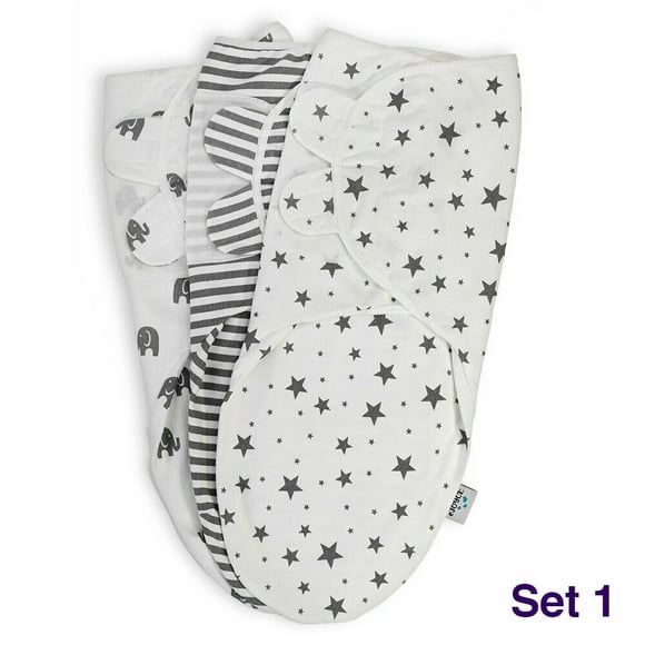 BABARLA 3 pcs Infant brood pouch sets Newborn Wrap baby Swaddle Blanket kit
