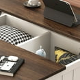 thumbnail image 6 of Farmhouse Lift Top Coffee Table with Storage, Wood Square Center Table with Charging Station&USB Ports, Living Room Central Table 4 grids Large Hidden Space, for Living Room, Bedroom, Home Office 2306, 6 of 11