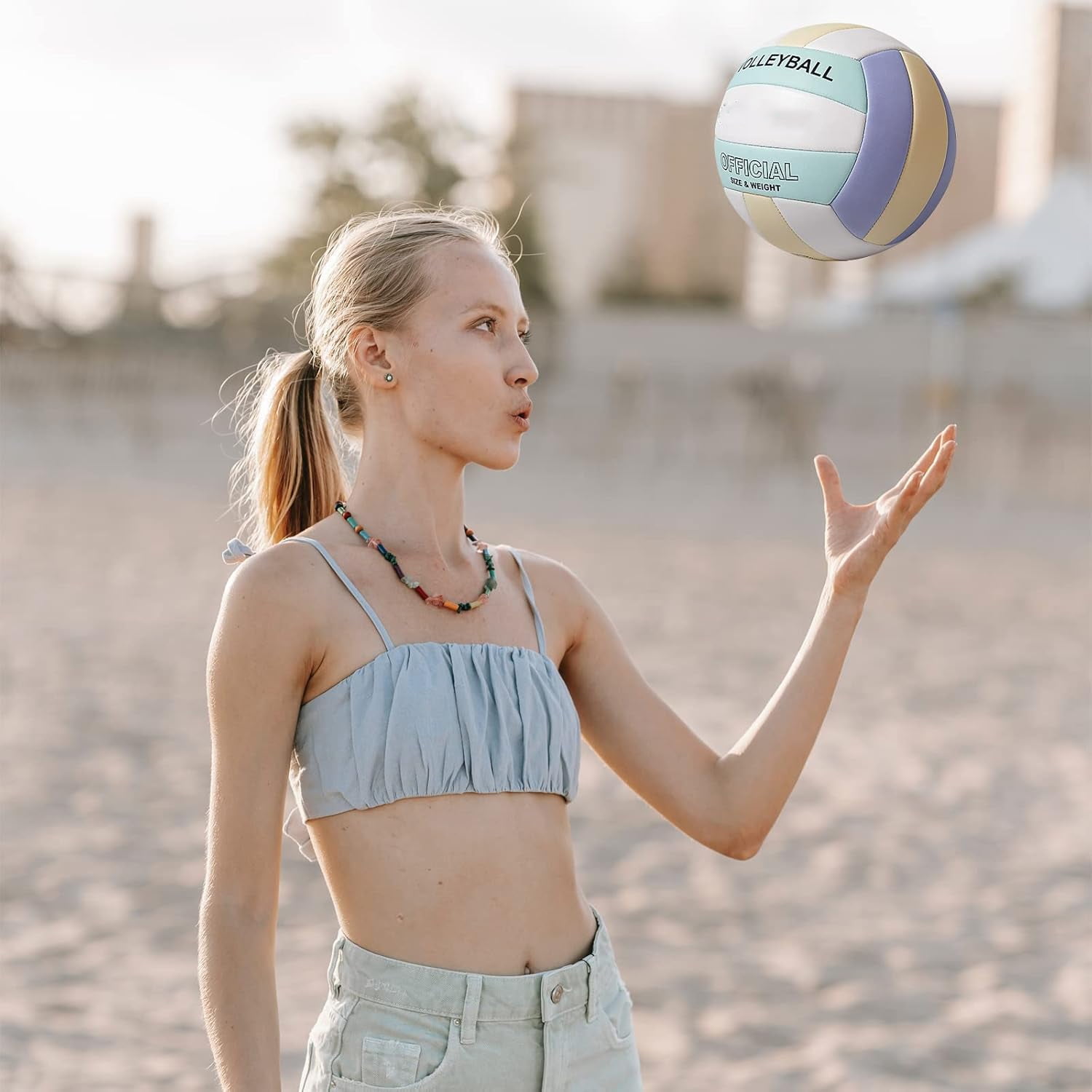 Volleyball, Official Soft Indoor Outdoor Sports Training Game Play Ball