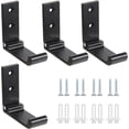 thumbnail image 1 of Ganchos de pared plegables, soporte para auriculares de pared de 4 piezas, ganchos invisibles para abrigos, gancho de pared de aluminio, con tornillos, perchero para toalla de chaqueta, 1 of 5