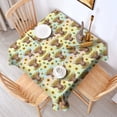 thumbnail image 2 of Colorful Highland Cow Sunflower Pattern Square Tablecloth,Waterproof Square Table Cover,Wipeable Spillproof Washable Table Cover for Home Kitchen Party Decor 42"X42"(107x107cm), 2 of 6