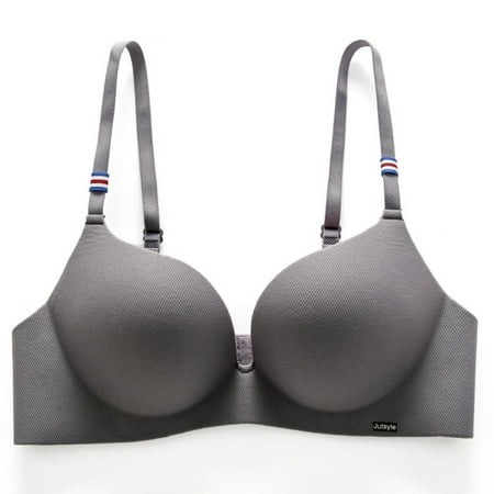 

Clearance Women Push Up Bra for Small Breast Women Double Push Up Bras Size Push Up Bra Sexy Push Up Bra Silicone Underwear Gather Gray 80