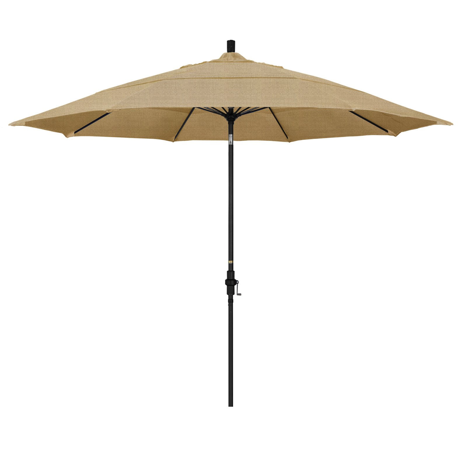 California Umbrella 11 ft. Fiberglass Double Vent Sunbrella Tilt Market