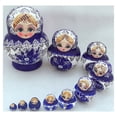 thumbnail image 1 of Yesbay 10 piezas/juego de muñecas rusas Matryoshka de madera hechas a mano, juguete artesanal, decoración del hogar, 1 of 7