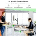 thumbnail image 3 of Costway 55"x28" Electric Standing Desk Adjustable Sit to Stand Table w/USB Port White, 3 of 9