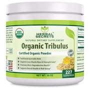 Herbal Secrets Certified Organic Tribulus Powder 2 Grams 16 Ounces 227 Servings