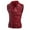 Red, variant on Youmylove Men's Jacket Leather Vest Multi Zip Lapel Short Leather Coat Solid Color Top
