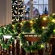 thumbnail image 4 of Adornos navideños, adornos navideños, regalos navideños, ratán artificial decorativo navideño de 16.4 pies con luces LED cálidas para festivales navideños, escaleras, paredes, chimeneas, repisas, deco, 4 of 7