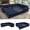 Blue, variant on LLappuil Sectional Sofa, Pull Out Sofa Bed King Size, 5 Seat Chenille Sofa Couch Convertible Sleeper Sofa Bed for Living Room Dark Gray