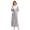 Gray, variant on Womens Fleece Robes Long Plush Soft Warm Flannel Spa Bathrobe for Women Ladies Sleepwear (Navy Blue)