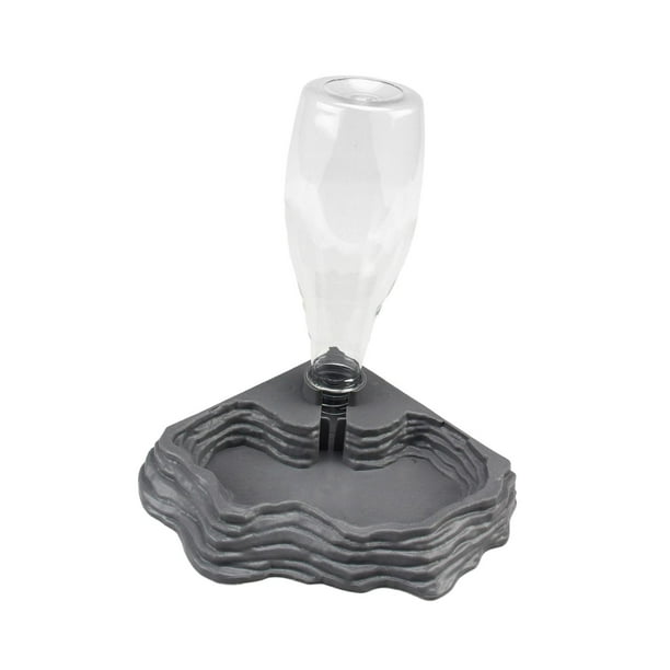 Dispensador de agua automático con capacidad de 400 ml para reptiles y tortugas. Gris