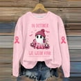 thumbnail image 4 of In October We Wear Pink Halloween Ghost Sweatshirts for Women 2025 Cancer Awareness Sweatshirt Pullover Tops, 4 of 5