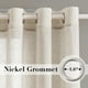 thumbnail image 2 of Cortinas H.VERSAILTEX de lino transparente de 240 cm de largo para sala de estar, 2 of 8